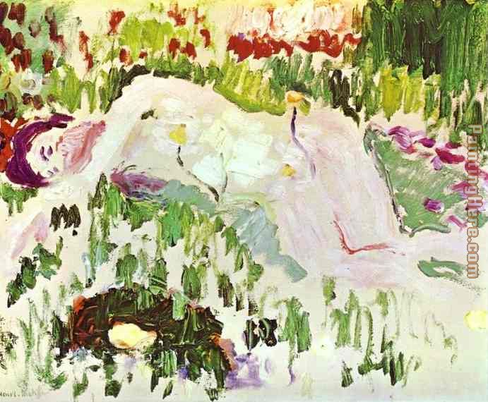 The Lying Nude painting - Henri Matisse The Lying Nude art painting